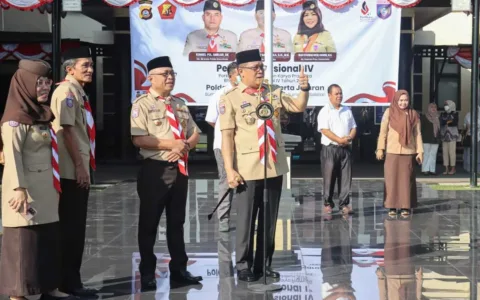 Kapolda Berangkatkan Kontingen Saka Bhayangkara Polda Gorontalo Ikuti Pertikarnas IV 2022 di Sumsel