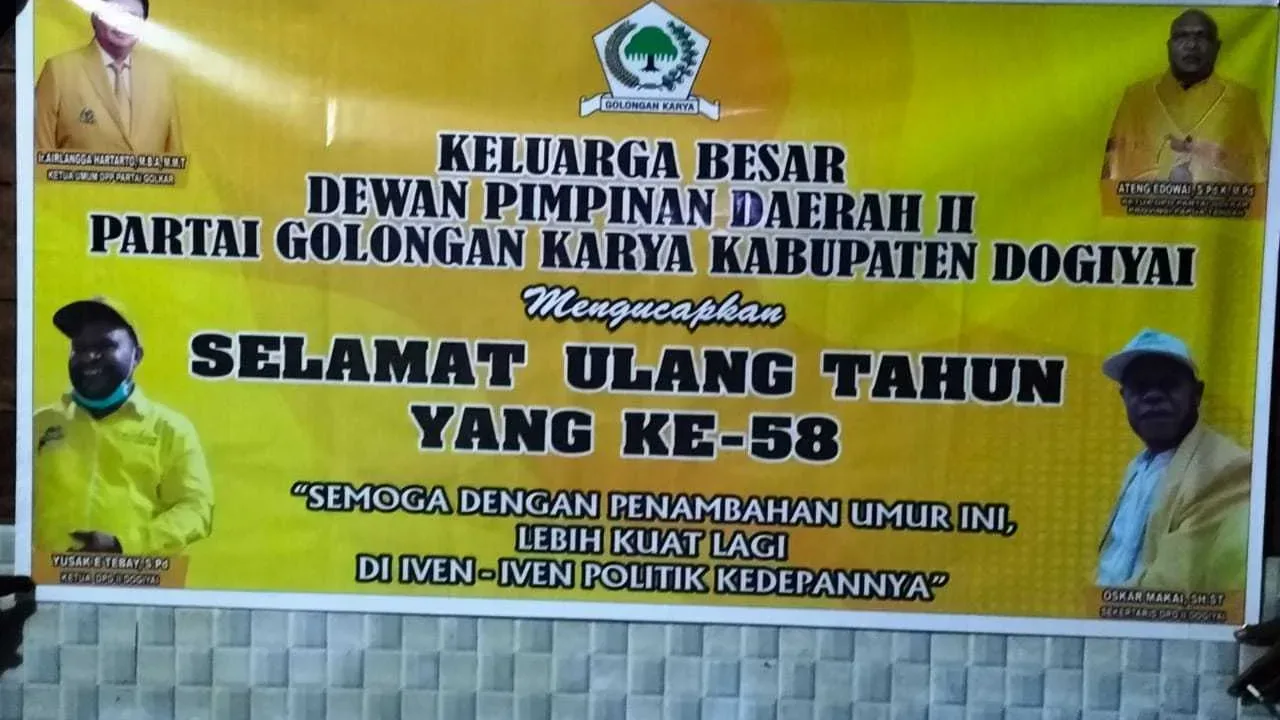 Golkar Papua Tengah Berikan Selamat Atas Pelantikan Ripka Haluk Jadi PJ Gubernur