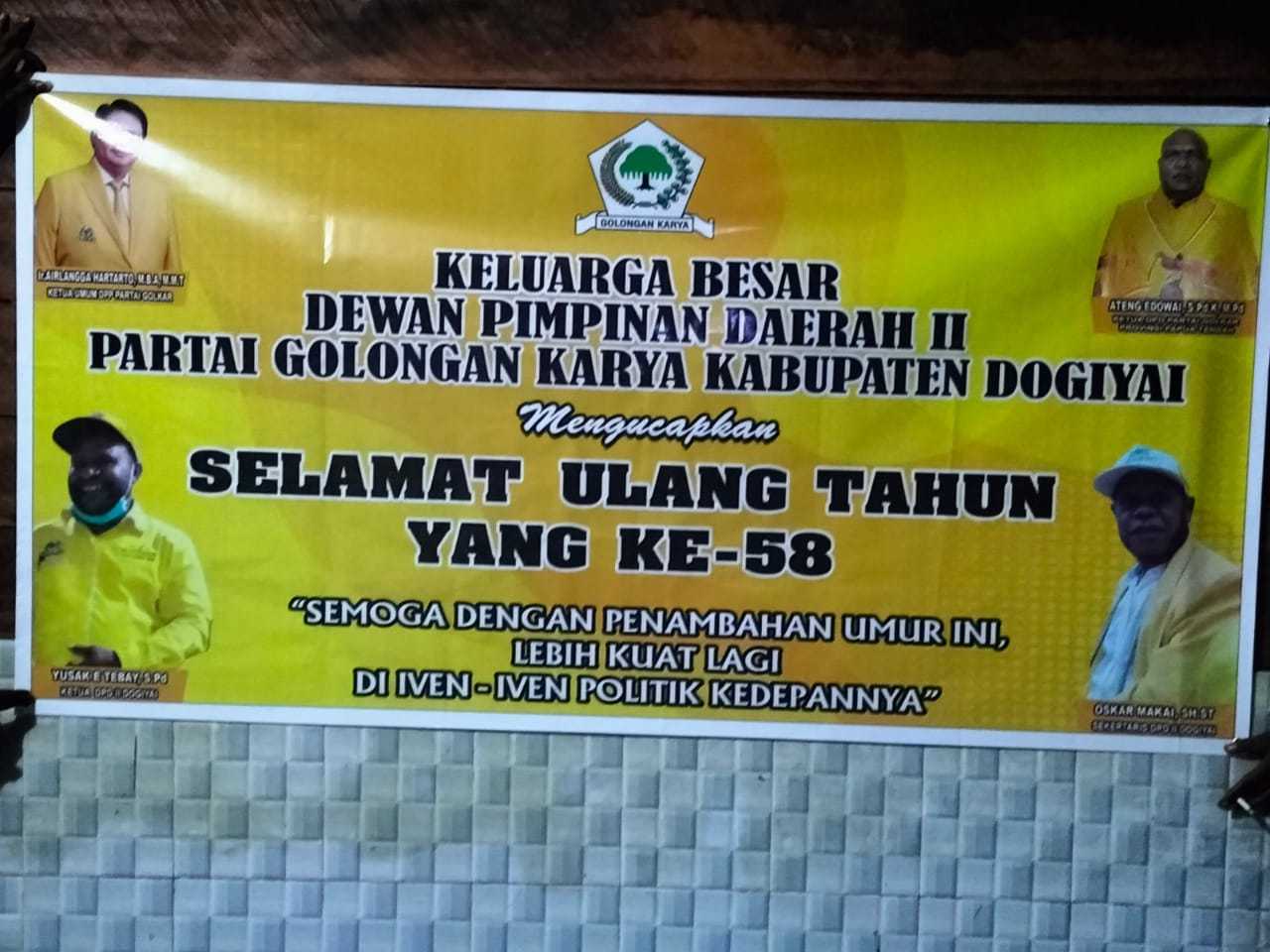 Golkar Papua Tengah Berikan Selamat Atas Pelantikan Ripka Haluk Jadi Pj Gubernur