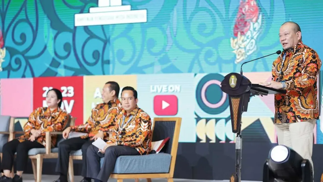 LaNyalla Jelaskan 3 Jurus Hadapi Resesi Dalam Forum Bisnis Munas HIPMI