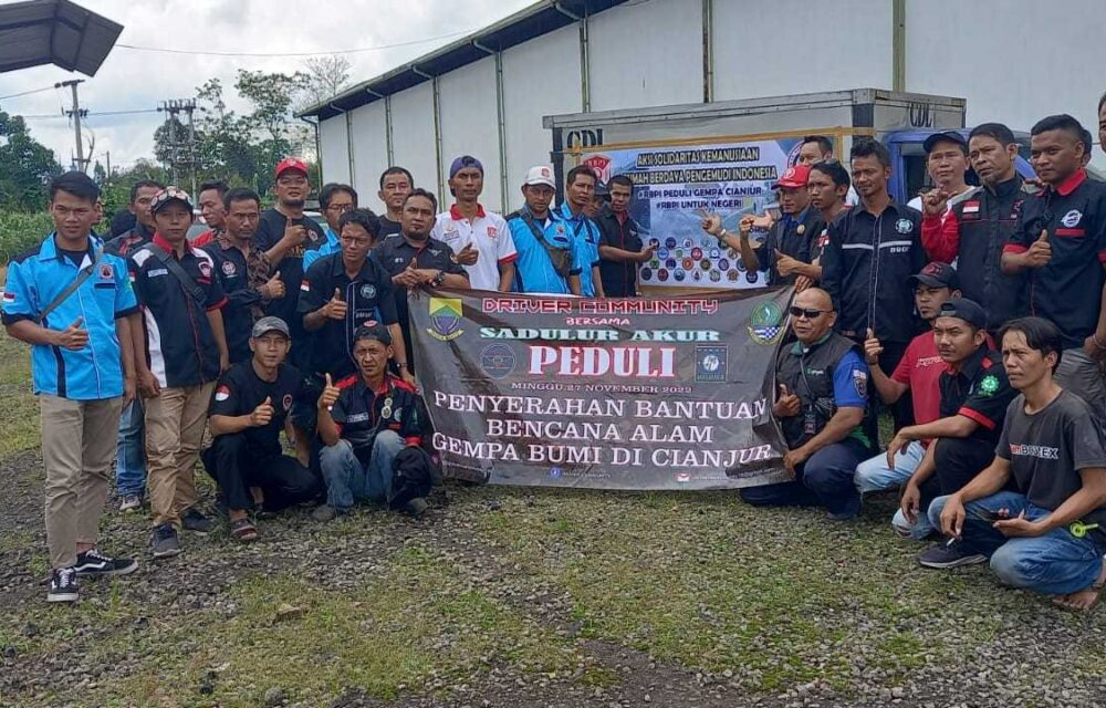 Luar Biasa...!Rumah Berdaya Pengemudi Indonesia Dan Polisi Peduli Gempa Cianjur