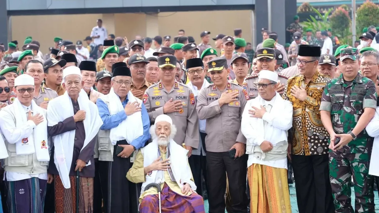Kapolda Banten Pimpin apel Sinergi Tiga Pilar dan Launching Ulama Kamtibmas