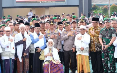 Kapolda Banten Pimpin apel Sinergi Tiga Pilar dan Launching Ulama Kamtibmas
