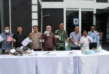 Kapolres Lebak Hadiri Pemusnahan Barang Bukti Tindak Pidana
