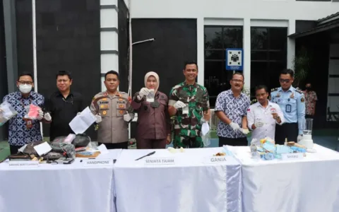Kapolres Lebak Hadiri Pemusnahan Barang Bukti Tindak Pidana