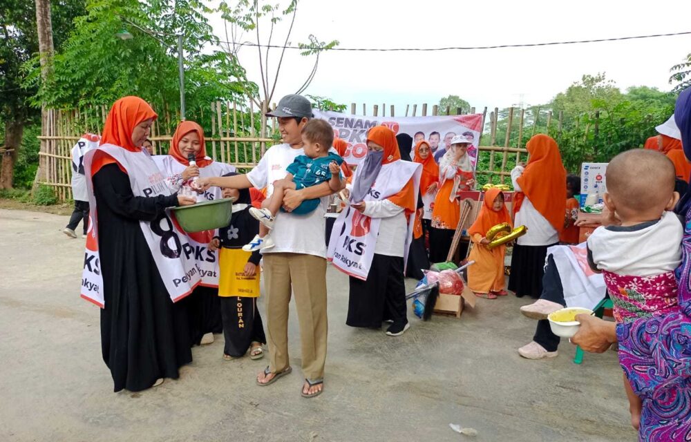 Pks Menyapa Masyarakat, Senam Bersama Di Taman Angsoka Kecamatan Kasemen