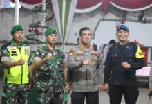 Bersama Forkopimda, Dansat Brimob Polda Banten Tinjau Pelaksanaan Ibadah Malam Natal di Gereja