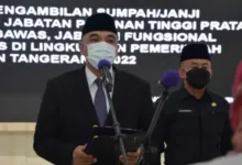 PENYEGARAN… Bupati Zaki Lantik 312 Pejabat Pemkab Tangerang