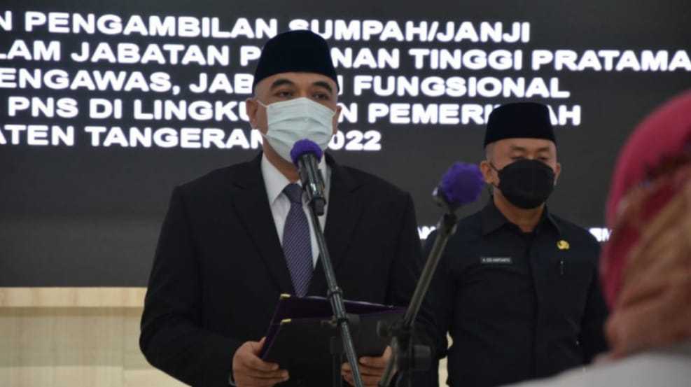 Penyegaran...! Bupati Zaki Lantik 312 Pejabat Pemkab Tangerang