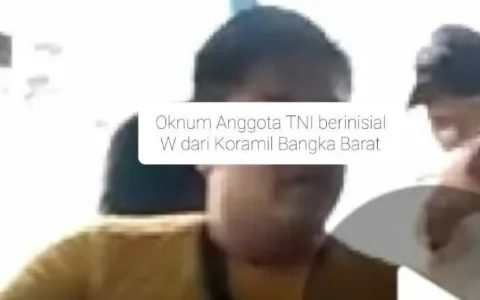 PECAT…Oknum TNI di Bangka Barat Diduga Bekingi Penambangan Liar, Polisi Belum Proses