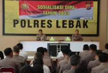 Kapolres Lebak Pimpin Sosialisasi DIPA T.A.2023 Tingkat Polres Lebak