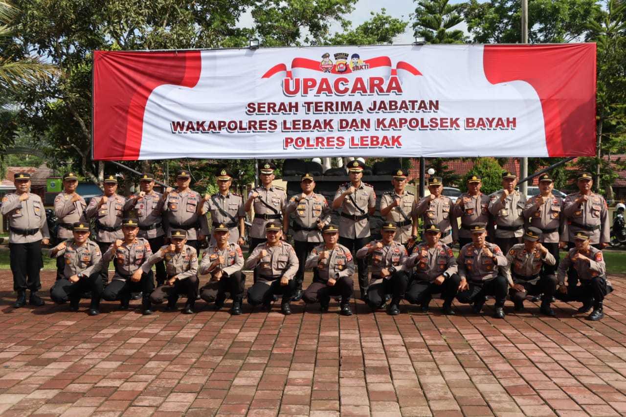 Kapolres Lebak Pimpin Sertijab Wakapolres Dan Kapolsek Bayah