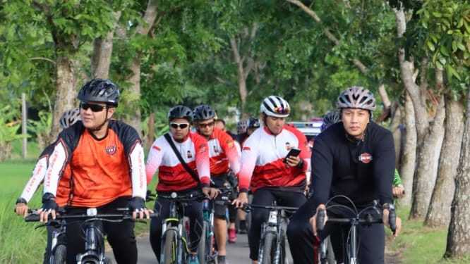 Jaga Kesehatan Tubuh, Kapolres Lebak Ajak Personel Keliling Kota Rangkasbitung