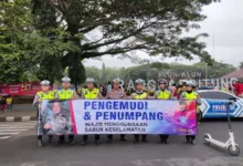 Polwan Satlantas Polres Lebak Sosialisasikan Keselamatan Dan Tata Tertib Berlalulintas