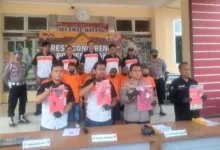 Berantas. Penjahat Street Crime, 11 Pelaku Curanmor Berhasil Diringkus Polres Lebak