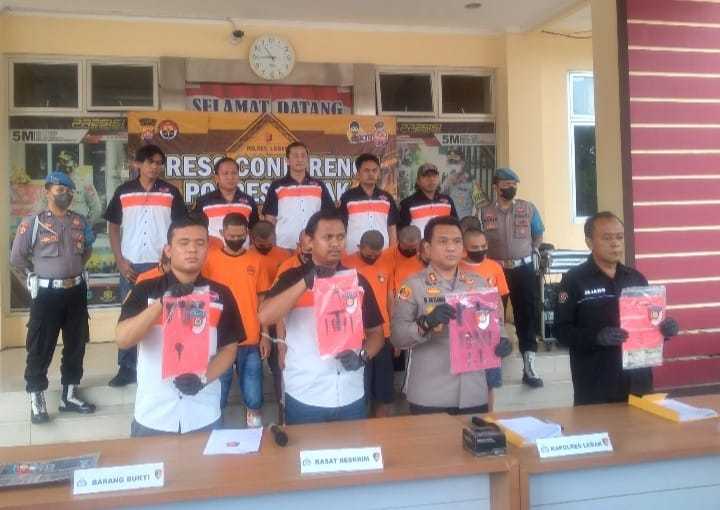 Berantas.! Penjahat Street Crime, 11 Pelaku Curanmor Berhasil Diringkus Polres Lebak