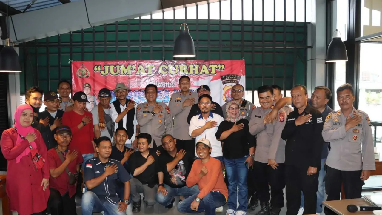 Perkuat Sinergi, Kapolres Lebak Gelar Jum’at Curhat Bersama Insan Pers