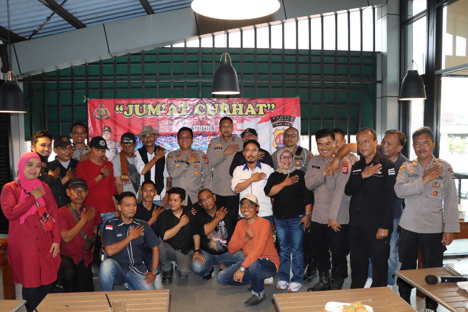 Perkuat Sinergi, Kapolres Lebak Gelar Jum'At Curhat Bersama Insan Pers