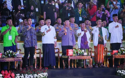 Kapolri Gelorakan Semangat Persatuan Saat Tutup Porseni NU
