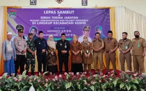 Kapolsek Mauk AKP. Yono Taryono Hadiri Sertijab Camat Kemiri