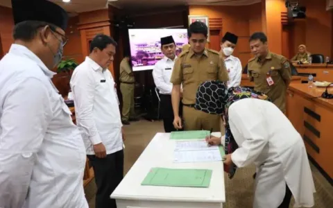 Sekda Hadiri Serah Terima Jabatan di lingkungan Pemerintah Kabupaten Tangerang