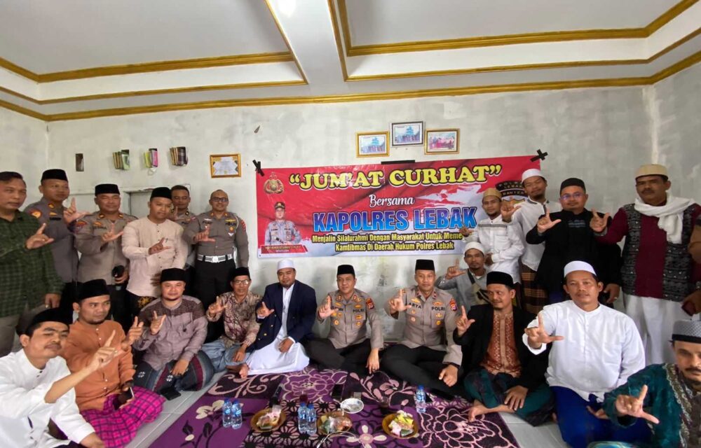 Jum'At Curhat, Kapolres Lebak Silaturahmi Ke Pondok Pesantren Nurul Ibtida