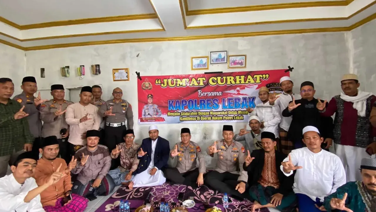 Jum’at Curhat, Kapolres Lebak Silaturahmi ke Pondok Pesantren Nurul Ibtida