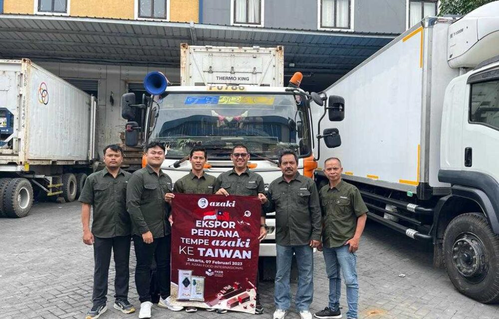 Tempe Azaki Kembali Lepas Ekspor Perdana Tempe Ke Taiwan