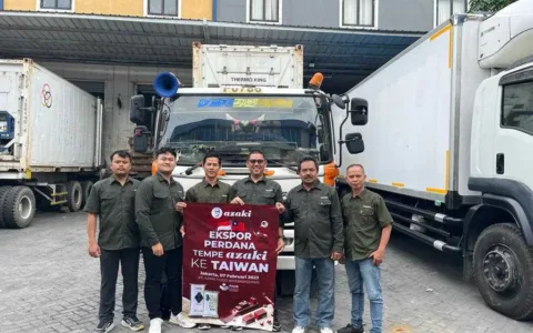 TEMPE AZAKI KEMBALI LEPAS EKSPOR PERDANA TEMPE KE TAIWAN