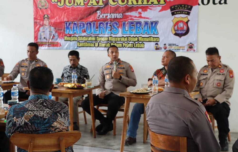 Jalin Silaturahmi Dengan Forum Hrd, Kapolres Lebak Gelar Jum'At Curhat