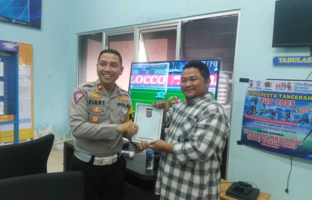 Polresta Bersama Wartawan Kabupaten Tangerang Adakan Lomba Ps