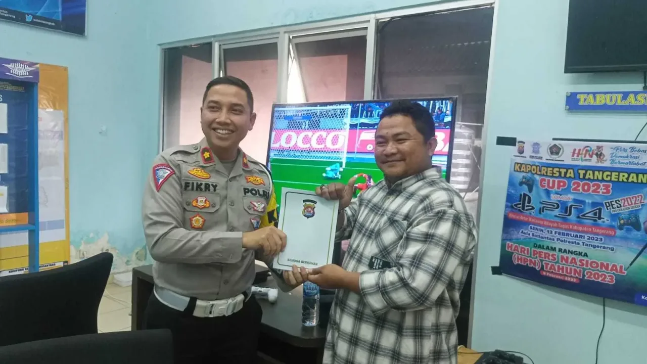 Polresta Bersama Wartawan Kabupaten Tangerang Adakan Lomba PS