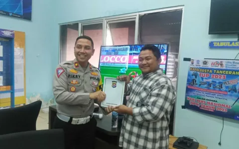 Polresta Bersama Wartawan Kabupaten Tangerang Adakan Lomba PS