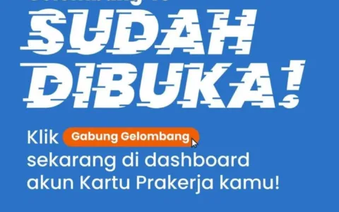 Pemerintah Buka Pendaftaran Kartu Prakerja Gelombang 48 Malam Ini, Cek Syaratnya