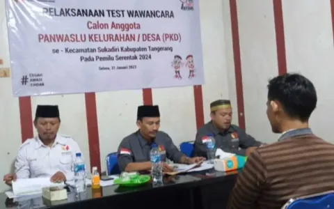 Berikut Hasil tes wawancara PKD Pemilu 2024 di Panwaslu Kecamatan Sukadiri