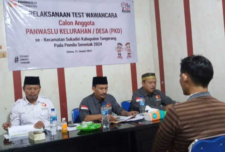 Berikut Hasil Tes Wawancara Pkd Pemilu 2024 Di Panwaslu Kecamatan Sukadiri