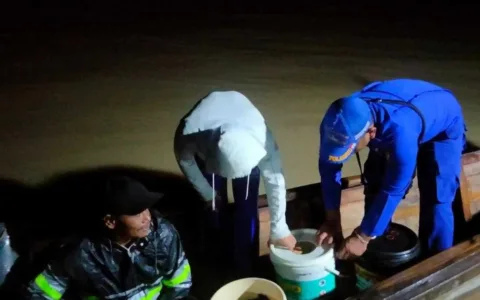 Satpolairud Gelar Patroli Malam Di Perairan Asahan