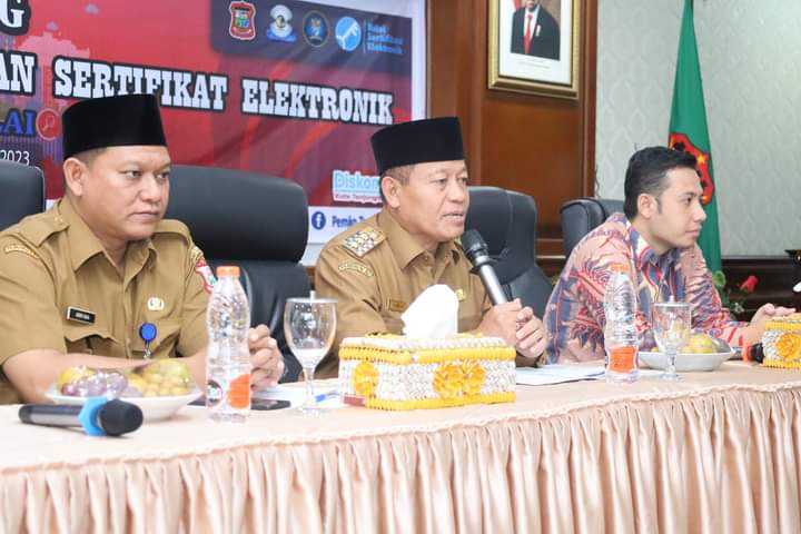 Pemkot Tanjung Balai Sosialisasi Pemanfaatan Sertifikat Elektronik