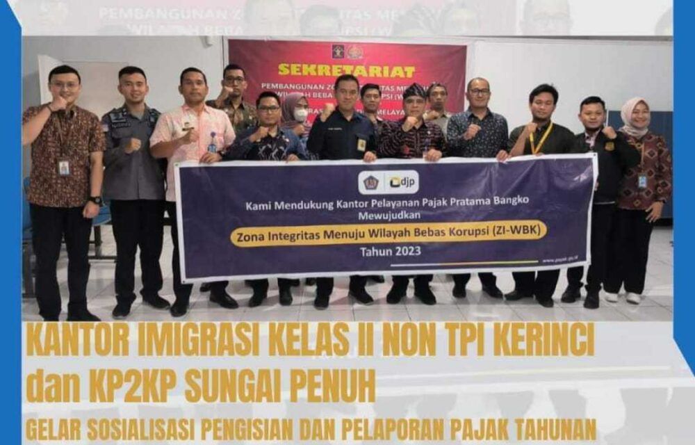Imigrasi Kelas Ii Non Tpi Kerinci Gelar Sosialisasi Pengisian Dan Pelaporan Pajak Tahunan