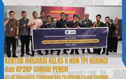 Imigrasi Kelas II Non TPI Kerinci Gelar Sosialisasi Pengisian dan Pelaporan Pajak Tahunan