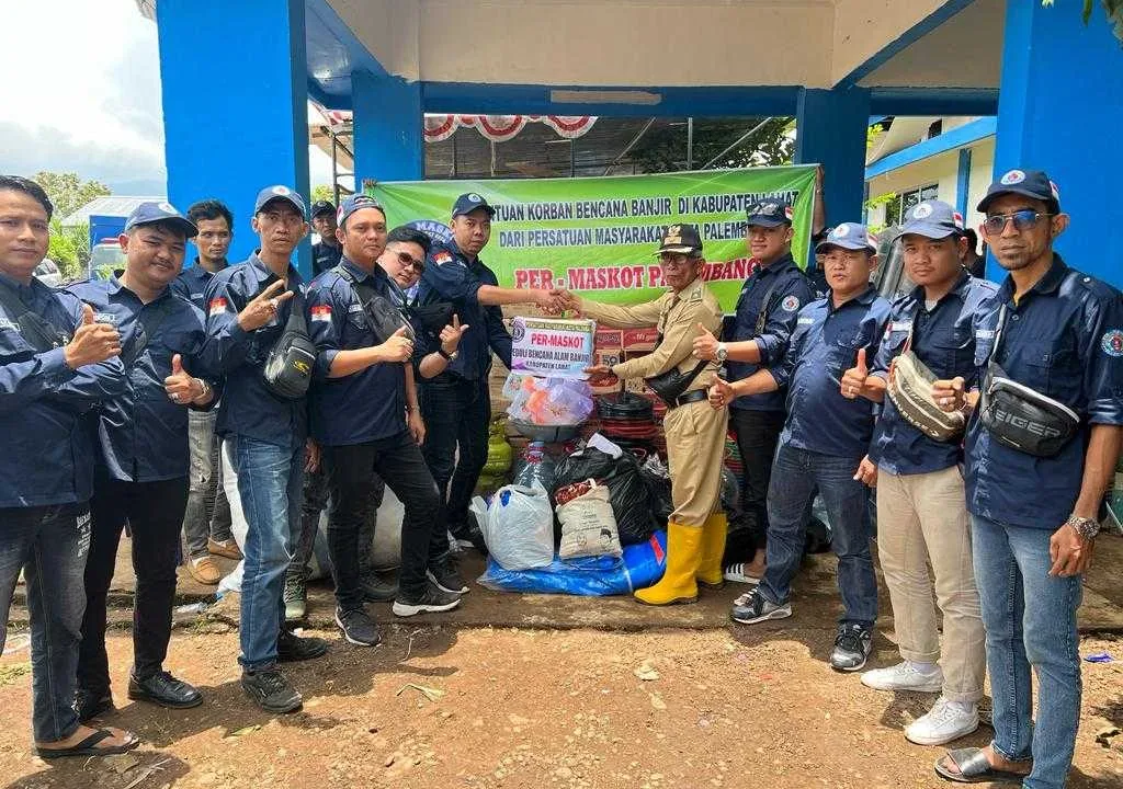 Ormas Per-maskot Peduli Korban Banjir Bandang Lahat, Begini Aksinya