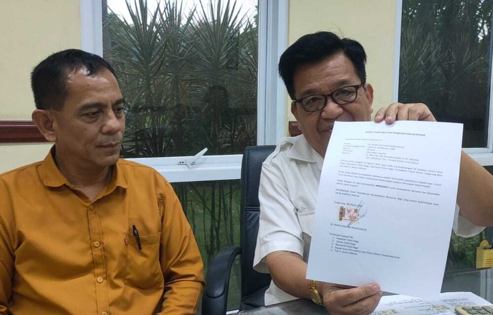 Pengelola Bazar Cacat Hukum, Pengembang Komplek Mutiara Garuda Layangkan Surat Cabutan