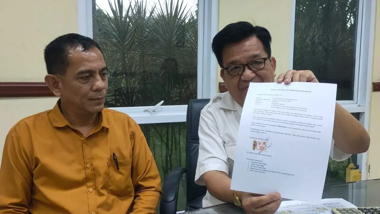 Pengelola Bazar Cacat Hukum, Pengembang Komplek Mutiara Garuda Layangkan Surat Cabutan