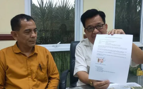 Pengelola Bazar Cacat Hukum, Pengembang Komplek Mutiara Garuda Layangkan Surat Cabutan