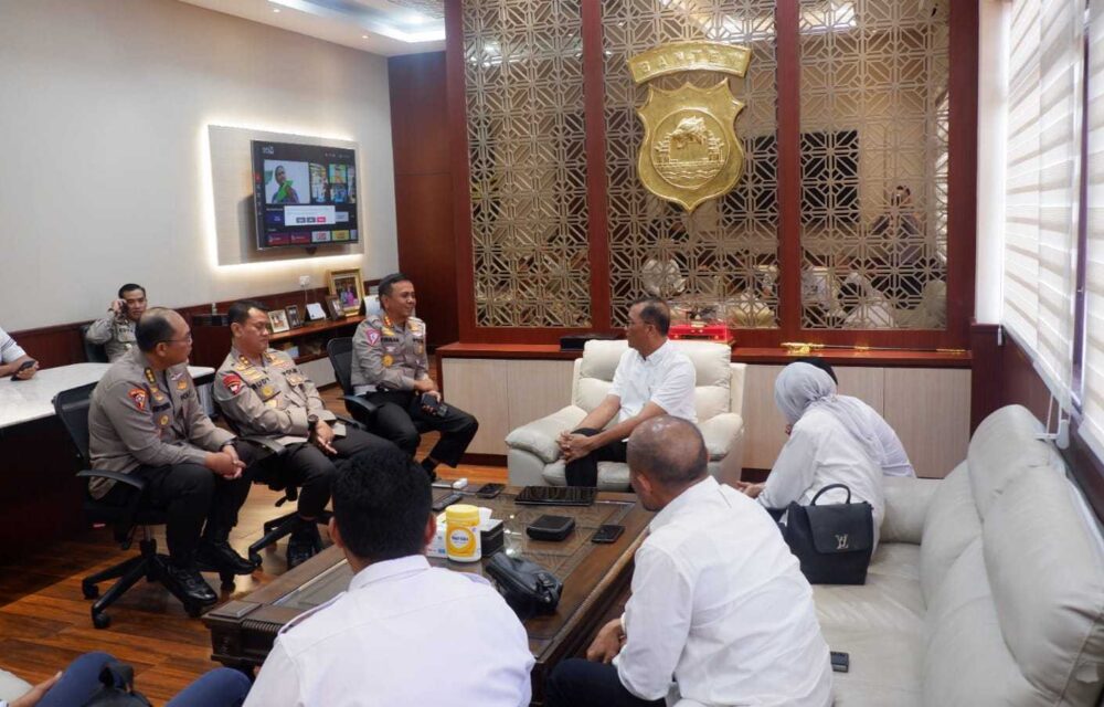 Polda Banten Terima Kunjungan Audensi Asdp Merak, Begini Pembahasannya