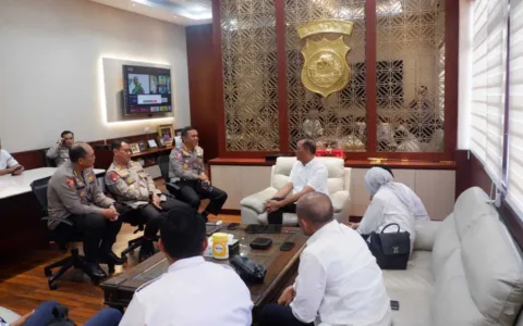 Polda Banten Terima Kunjungan Audensi ASDP Merak, Begini Pembahasannya