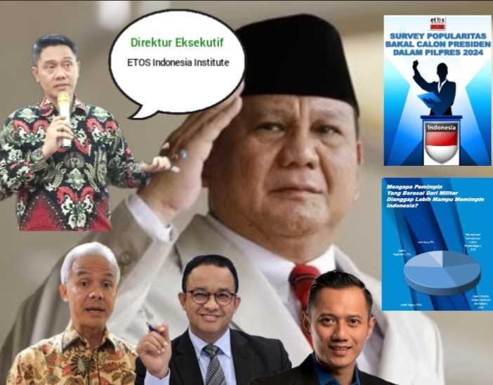 Hasil Survey Etos Indonesia Institute : Prabowo Subianto Teratas