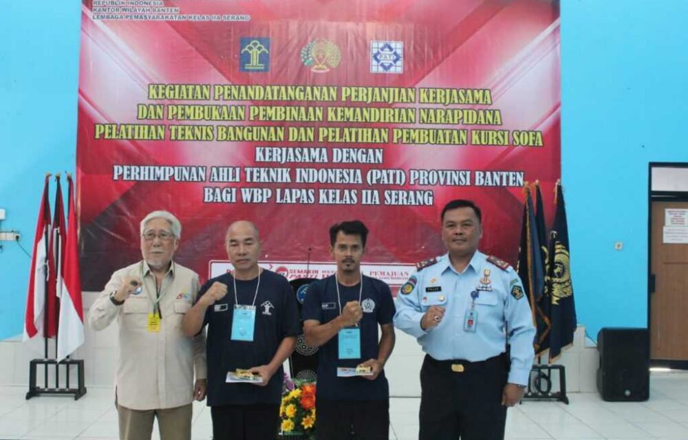 Kreatif...!!! Lapas Serang Adakan Pelatihan Teknik Pembangunan Dan Pembuatan Sofa Bagi Narapidana