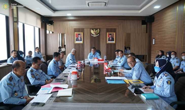 Kejar Hasil Maksimal, Kanwil Kemenkumham Jabar Laksanakan Rapat Anggaran Triwulan 1