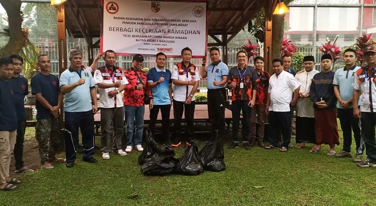 Keseruan Pemuda Pancasila Jabar Berbagi Ramadhan Bersama WBR Rutan Bandung